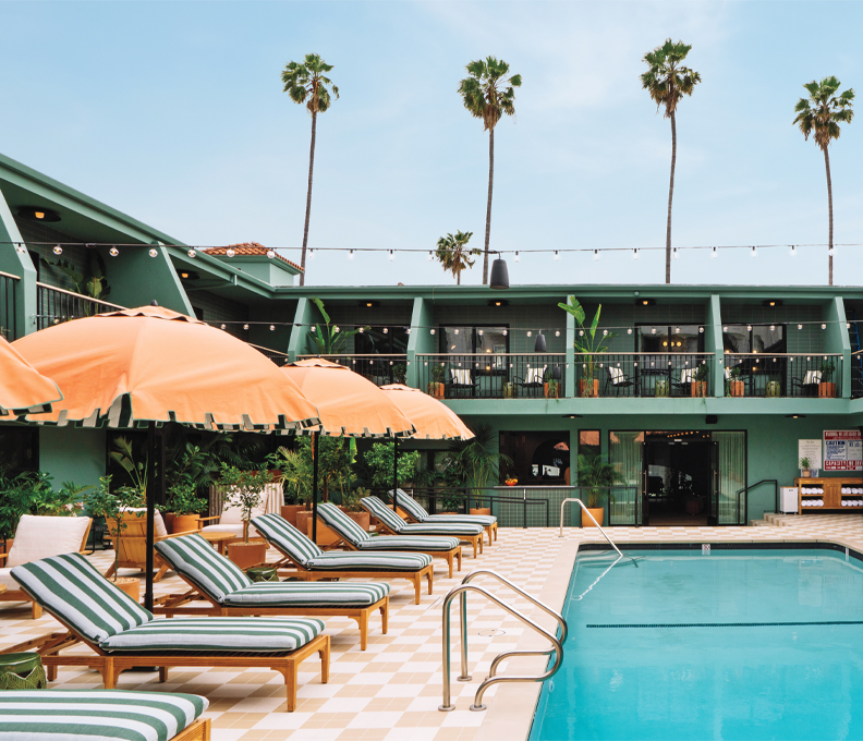 A stay at the Palihotel Hollywood, just steps from the Walk of Fame