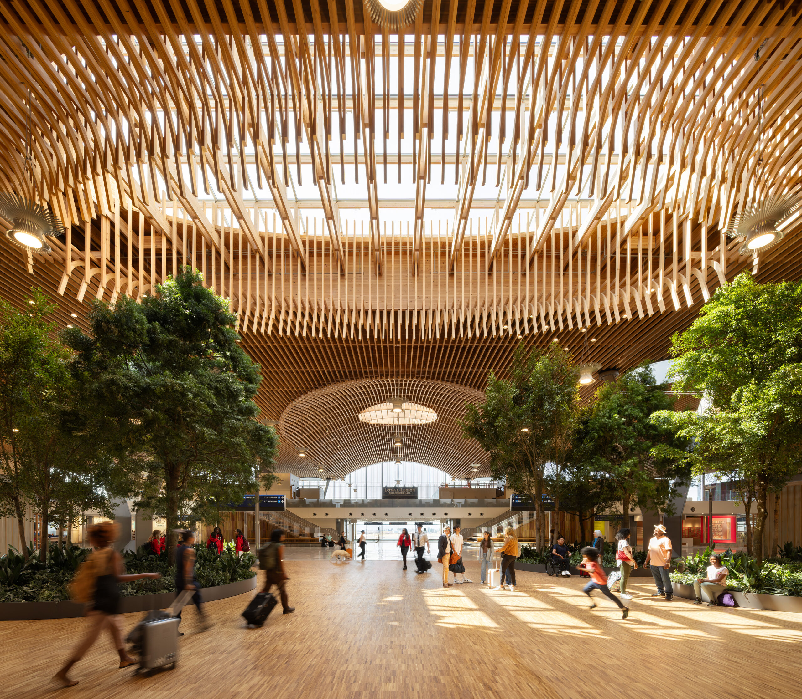 Portland Debuts New Airport Terminal Inspired by Pacific Northwest Wilderness