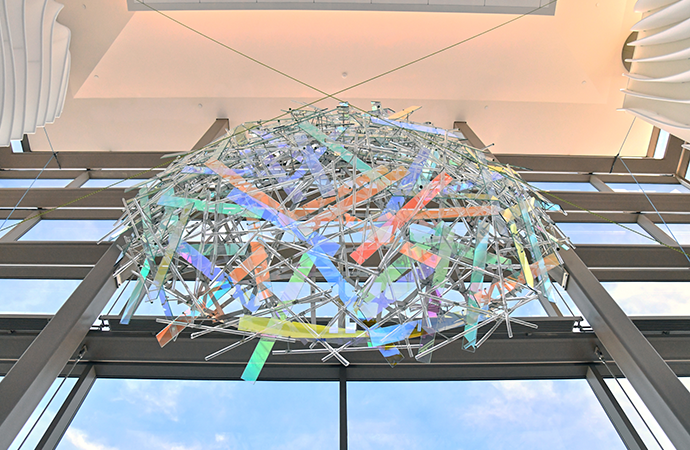 Northern Light, the new art piece in SLC Airport.