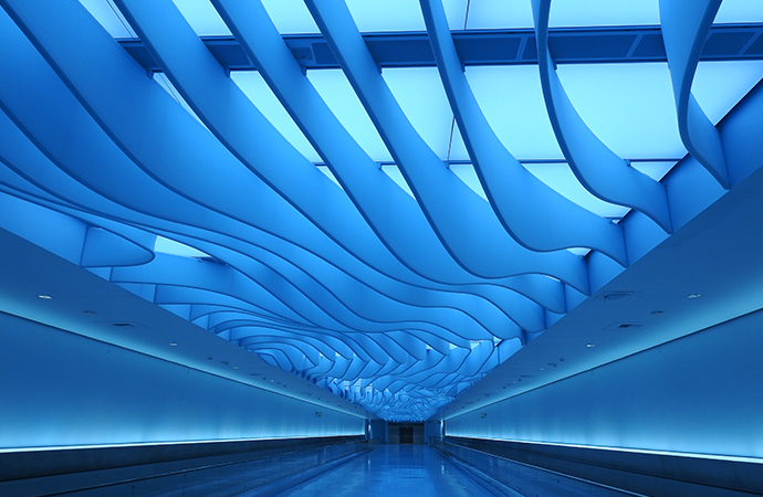 River Tunnel, the new installation in SLC Airport. 