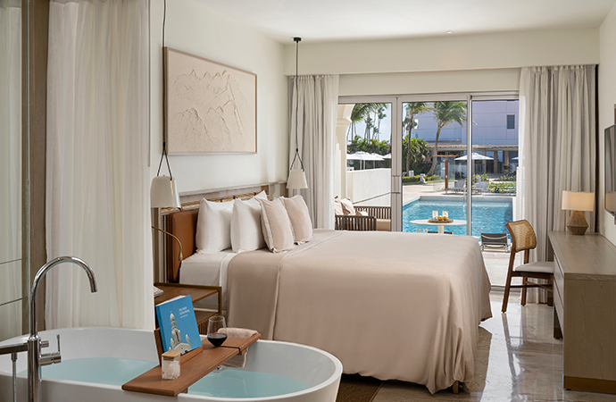 Master Suite Swim-Up Bedroom in Paradisus Palma Real